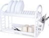 Merkloos Afwas afdruiprek 2-Laags - wit - 51 x 28 x 35 cm