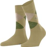 Burlington Marylebone gedessineerd wol sokken dames groen - maat 36-41