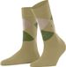 Burlington Marylebone gedessineerd wol sokken dames groen - maat 36-41