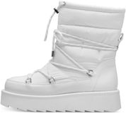 Tamaris Veterboots Dames Wit Textiel/Synthetisch 39