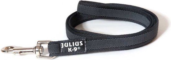JULIUS K9 Anti Slip Hondenriem met Handvat 10M (20MM) - Zwart