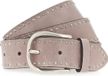 b.belt Studded belt Leder - Dames - 80 cm - rose