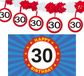 30 jaar leeftijd slinger en vlag 150 x 90 feestartikelen versiering pakket