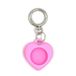 Hartvormige Apple Hartvormige siliconen hoes voor Apple Airtag hoes, siliconen tracker-hoes (roze)