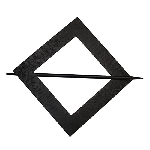 Gardinia Decoratieve clip - metaal - zwart - 14,5 x 14,5 cm