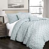 Lush Decor Ravello, Polyester, Blauw, Vol/Koningin