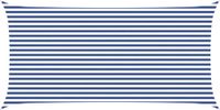 vidaXL Zonneschaduw Blauw en Wit 6 x 3 m 100% Polyester Oxford