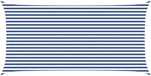 vidaXL Zonneschaduw Blauw en Wit 6 x 3 m 100% Polyester Oxford