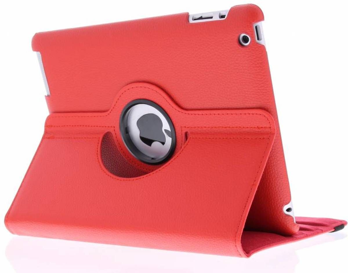 Rode 360°/ draaibare tablethoes - iPad 2 / 3 / 4 - rood