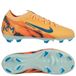 Nike Air Zoom Mercurial Vapor 16 Pro FG Mbappé Personal Edition - Melon/Neo Turquoise/Vert Enfant - Herbe naturelle (FG), pointure 35½