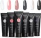 Moods Gellac - Polygel Kleurenset - Hervul set - Neutral Shine - 6 Kleuren - 15ML
