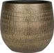 Ter Steege Plantenpot - metaal look - goudkleurig - D26 x H25 cm