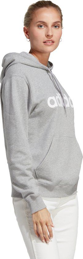 adidas Sportswear Essentials Linear Hoodie - Women - Grey - S