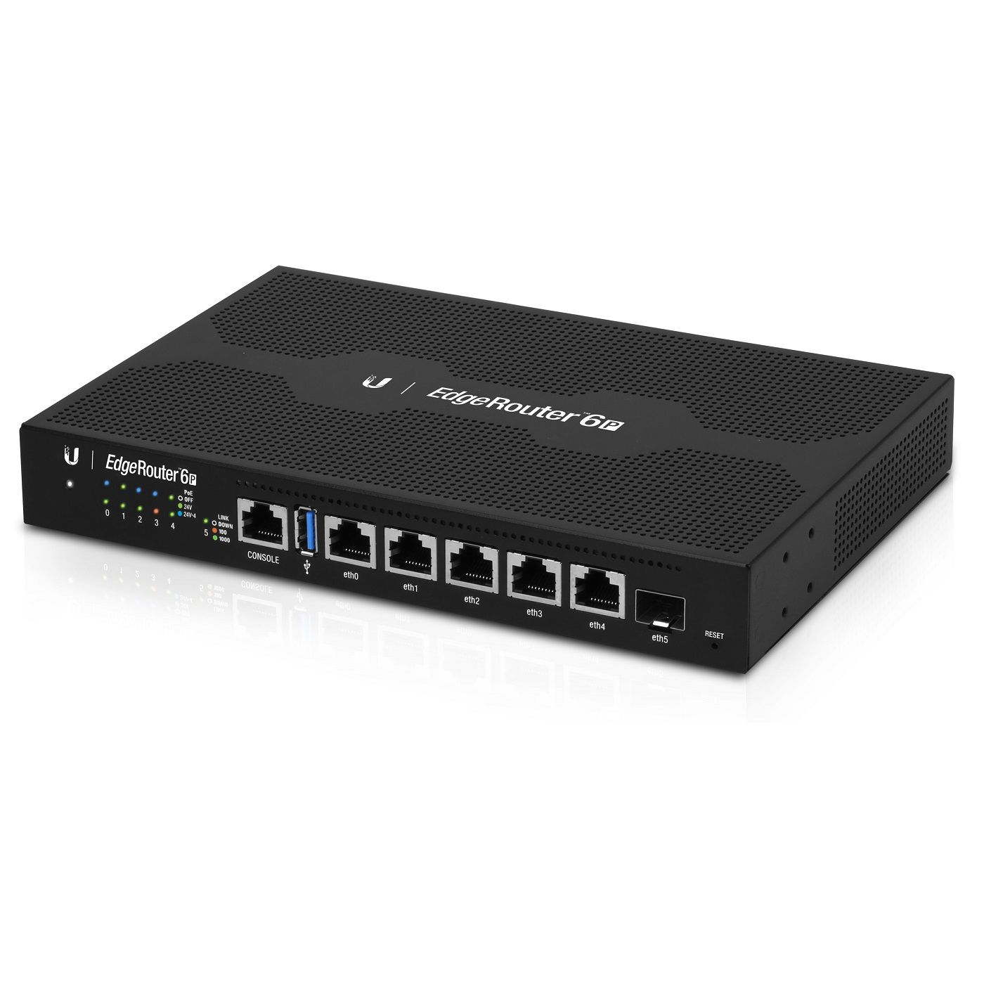 Ubiquiti EdgeRouter 6P - Bedrade Router - Gigabit Ethernet - Zwart