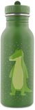 Trixie Drinkfles - Mr. Alligator - RVS Waterfles voor kinderen - 500ml - Lekvrije Fles - Groen - Krokodil