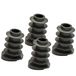 Wagner QuickClick® kunststof glijders, meubelglijders, stoelglijders, set van 4, basis zwart, om in te steken, 4x basis, kunststof, SMART, diameter 18/22 x 3/7/25 mm, helling 12 graden, made in DE