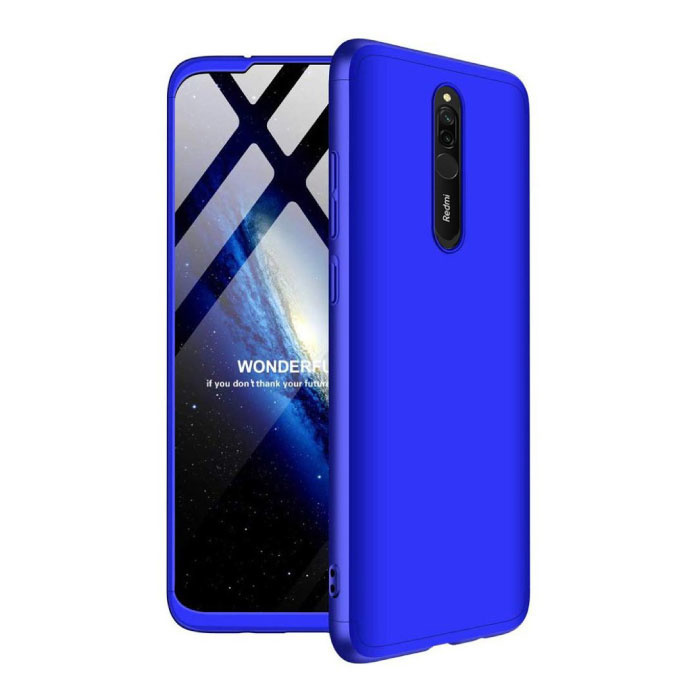 Stuff Certified Xiaomi Redmi Note 8 Full Cover - 360° Body Hoesje Case + Screenprotector Blauw