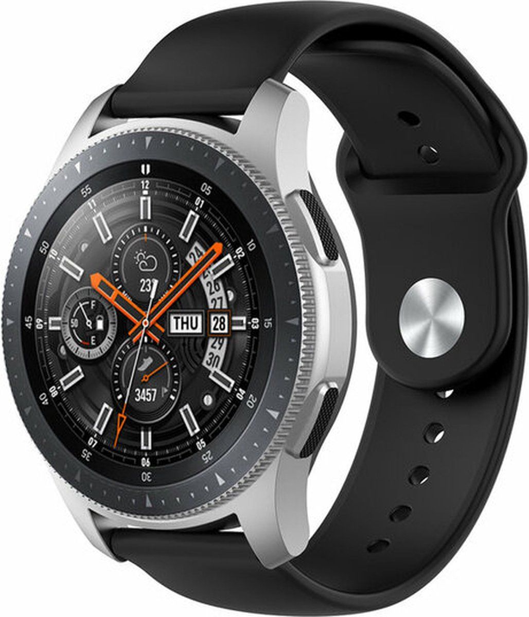 By Qubix Qubix Garmin Venu 2 - Rubberen sportband - Zwart - rubber