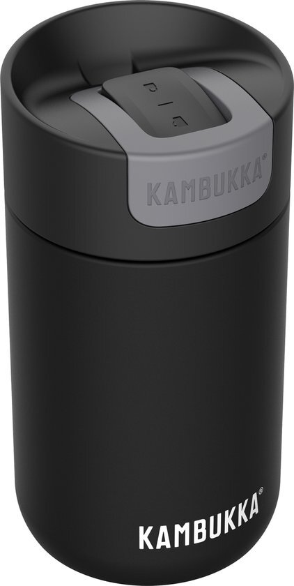 Kambukka Olympus Thermosfles - 300 ML - Jet Black - Switch lid - Snapclean® technologie