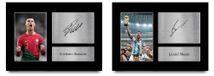 Photo signée de footballeurs pour fans
