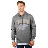 Ultra Game NBA Oklahoma City Thunder Mens Focused Pullover Fleece Hoodie Sweatshirt, Charcoal Heather, XX-Large