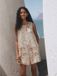 Next Dames N. Premium Linnen Romper-Playsuit Crème