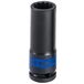 KING TONY 443027M 12-punts aandrijving diepe slagcontactdoos, 27 mm, 1/2", zwart