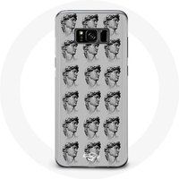 Maniacase Hoesje voor Samsung Galaxy S8 plus Standbeeld grijze achtergrond