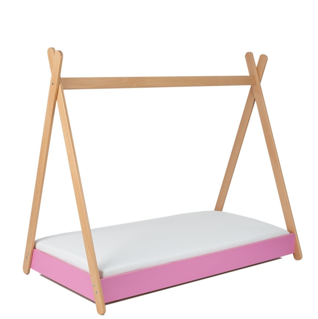 Viking Choice Kinderbed - tipibed roze 160 x 80 cm met matras