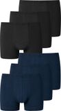 Schiesser Retro Boxer 95/5 Organic Cotton Mannen 3XL zwart-navy Effen 6 stuk(s)