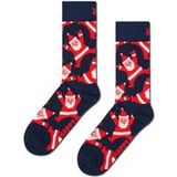 Happy Socks Santa Sock - unisex sokken - navy - Unisex - Maat: 36 - 40