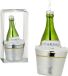 Bellatio Decorations Cepewa Gmbh Kersthanger - Champagne Fles - Glas - 14 cm