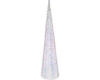 Christmas Decoration LED kegel kerstboom lamp - regenboog - 80 leds - warm wit - 80 cm - ijzer