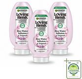 Garnier Loving Blends Infusion d'eau de riz Après-shampoing - Brillance et douceur - Cheveux longs - 250 ml - Lot économique - 3 Pièces