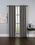 Curtainworks Malta Faux Zijde Doorvoertule Gordijnpaneel, 50 bij 144 inch, tin