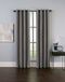 Curtainworks Malta Faux Zijde Doorvoertule Gordijnpaneel, 50 bij 144 inch, tin
