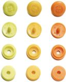 Prym ColorSnaps Mini drukknopen geel 9mm 36 stuks