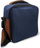 Nerthus Lunchbox blauw + luchtdichte kunststof, BPA-vrij, 2 tuppers