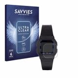 Savvies Screenprotector voor Casio W-800H-1AVES - Folie Beschermfolie transparant 6 Stuks