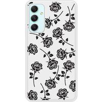 Samsung Bedrukt siliconen hoesje compatibel met Galaxy A34 5G Roses noires