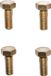 Sera Schroeven uit messing (1 set á 4 stuks)