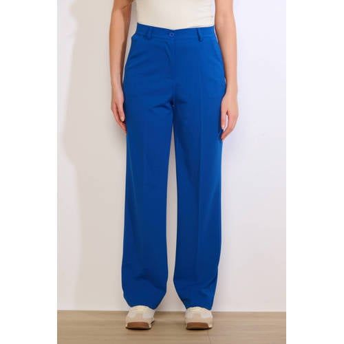 LOLALIZA Straight Regular Waist Broek Blauw