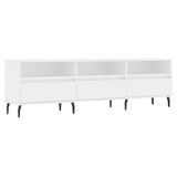 Syfax Tv-meubel bewerkt hout wit 150x30x44,5 cm