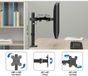 LogiLink monitorarm, met klem, 17-32 inch, draagkracht 10 kg