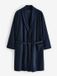 Next - Hommes - Peignoir léger à structure gaufrée - Bleu - XL