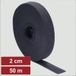 Electronic Garage EG25CA117 Velcro pour le regroupement Boucle et crochet (L x l) 50 m x 2 cm Noir 50 m