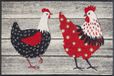 wash+dry Chicken Farm Deurmat, 40 x 60 cm