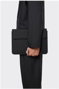 Rains Laptophoes Portfolio 13 inch - Zwart