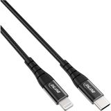 InLine 31450D Lightning-kabel 1 m Zwart