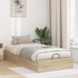 Prolenta Maison Exclusive - Ottoman bedframe, Sonoma-eikenhout, 75,5 x 190 cm, houtvezel